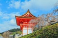 Kiyomizu-dera temple is aÃÂ zenÃÂ buddhist templeÃÂ in autum season and one of the most popular buildings inÃÂ Kyoto Royalty Free Stock Photo